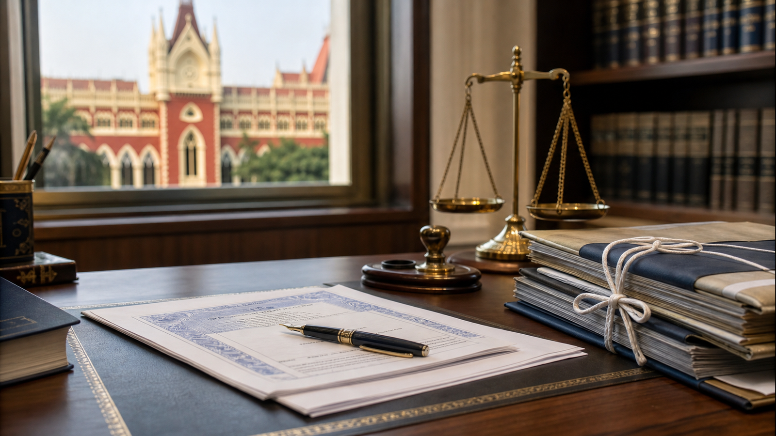 Civil Law Services in Kolkata - Kolkata Legal Service (KLS Law Firm) Indian civil law documents and case files beside Calcutta High Court